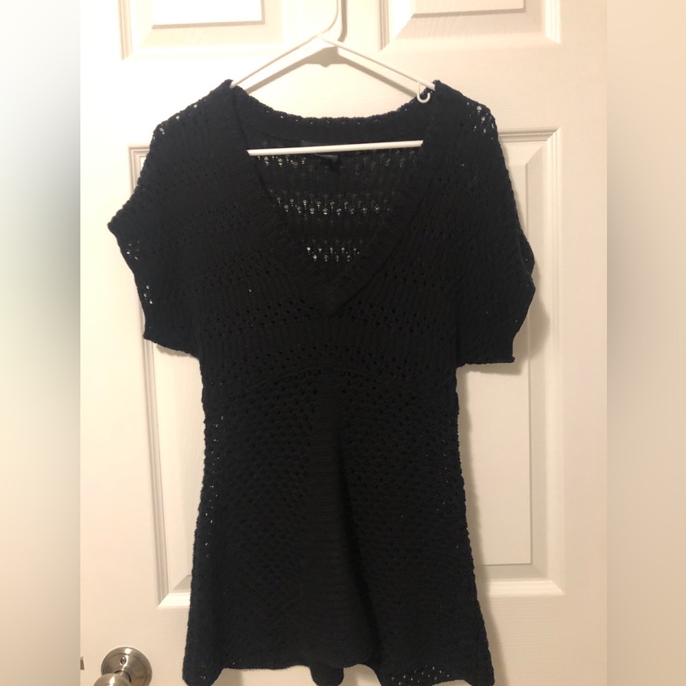 Knit crochet top